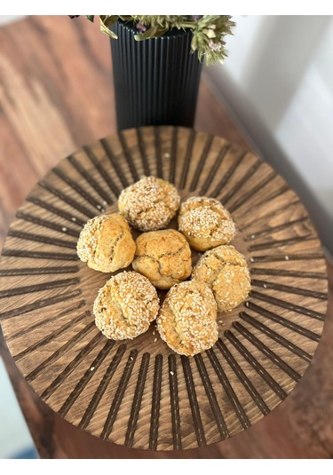 Doğal Ahşap Sunumluk Standı , Ahşap Kek Standı , Ayaklı Doğal Ahşap Sunumluk Siyah Ceviz