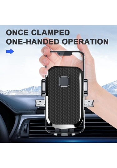 Seametal Araba Hava Çıkışı Telefon Tutucu Klip Dönebilen Cep Telefonu Montaj Braketi Kanca İle Çok Fonksiyonlu Kaymaz Tutucu Standı