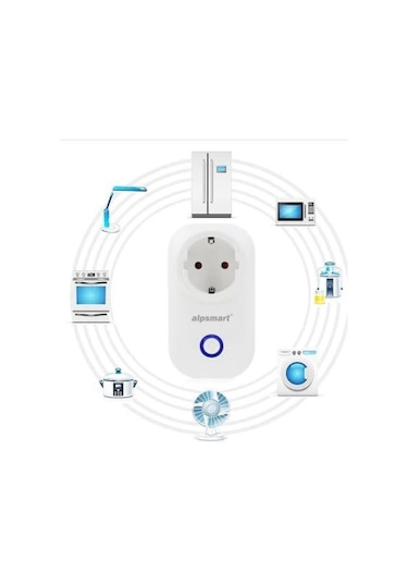Alpsmart As816eu Akıllı Wifi Priz - Zaman Ayarlı 16a 55894706