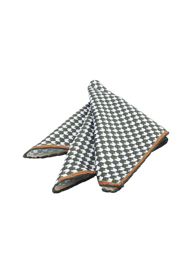 Coolmenclub Desenli Mikrofiber Cep Mendili Siyah