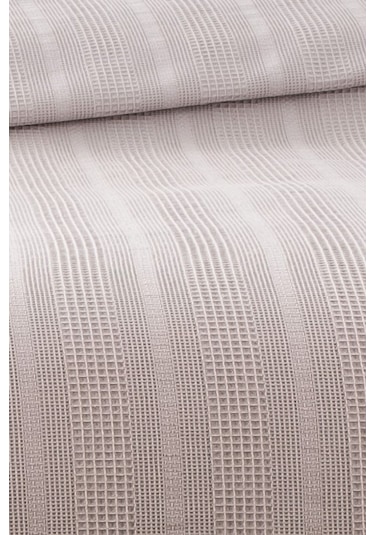 %100 Pamuk Petekli Dantelli Pike-tek Kişilik Waffle Pike- 160x230 Cm-taş Tas Taş