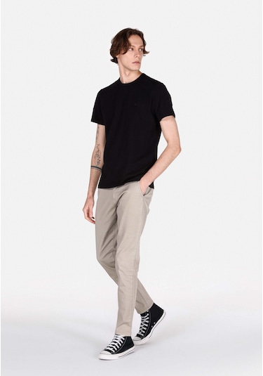 Colins Slim Fit Orta Bel Düz Paça Erkek Bej Pantolon Cl1049749 Q1.v2 Dbg Bej