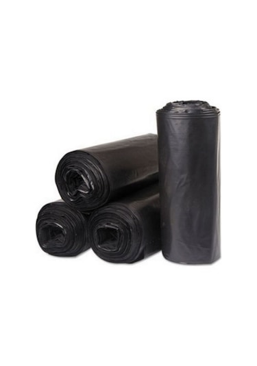 Kalın Çöp Torbası 300 Gr X 20 Rulo Siyah Çöp Poşeti 80x110 Cm Jumbo Endüstriyel Çöp Torbası