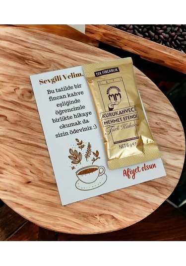 Okul Veli Hediyesi Tatil Hediyesi Kartlı Kahve 10 Adet