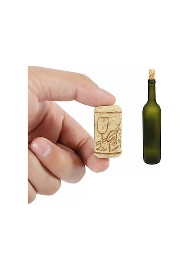 400 Adet Şişe Mantarı Doğal Mantar Tıpa Mantar Tıpası.şarap Mntrı