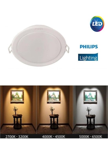 Philips 10W Sıva Altı Led Spot Panel Beyaz Kasa 6500K Beyaz