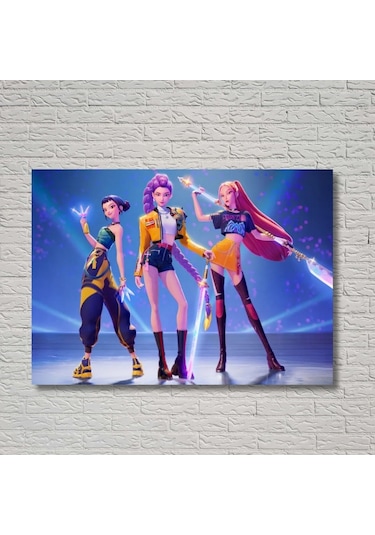 Anime K-pop Temalı Dekoratif Duvar Posteri