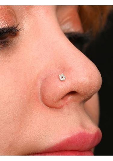 Lale Figür Zirkon Taşlı 925 Ayar Hızma-hızma37 Gümüş