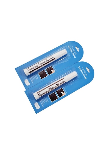 Rötuş Kalemi Beyaz Renk Ahşap Rötuş Kalemi / 2 Adet