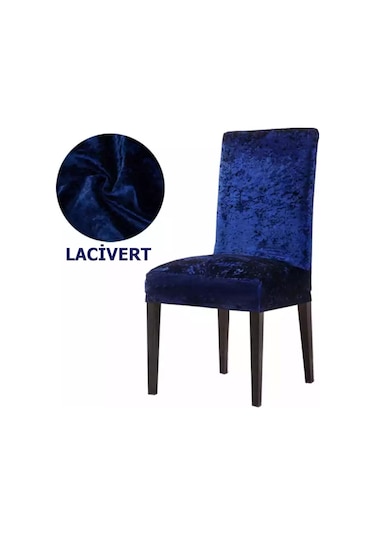 Pamuklu Kadife Sandalye Kılıfı Likralı Lastikli Sandalye Örtüsü