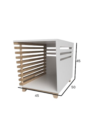 Hem Sehpa Hem Kedi/küçük Köpek Evi - İskandinav Tarzı Mobilya