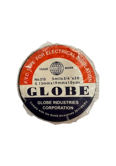 Globe Izole Elektrik Bandı Siyah 50 Adet
