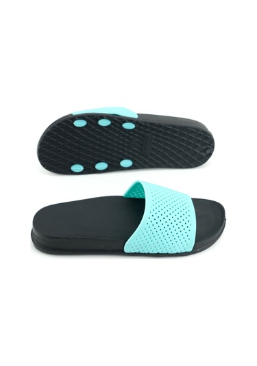 Gezer Kadın Yazlık Eva Islak Zemine Uygun Ev Bahçe Banyo Havuz Terlik Mint Yeşili Mint