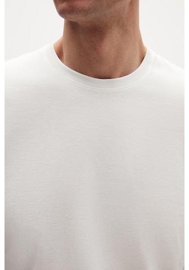 D's Damat Ds Damat Relaxed Fit Beyaz %100 Pamuk T-shirt 6hc14ort02005 Beyaz