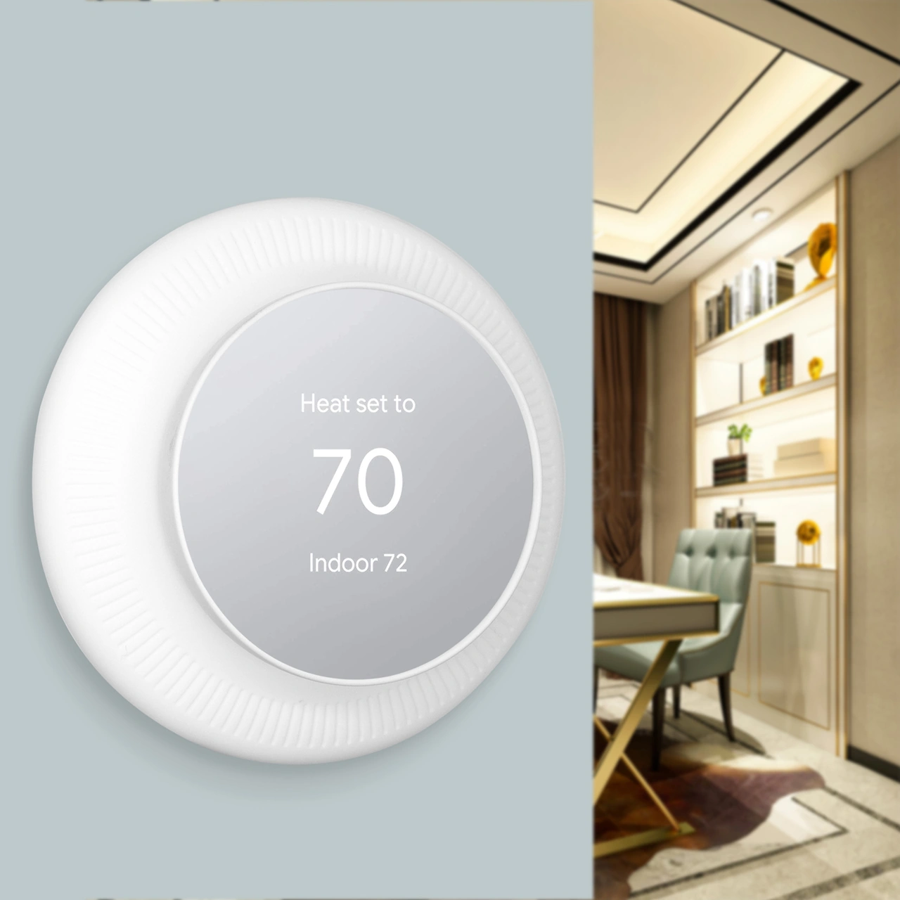 Youmex Google Nest Termostat İçin Beyaz Silikon Korumalı Kapak - Koruyucu Zarf