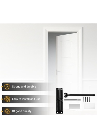 Ulzyvf Yaylı Tipi Siyah Otomatik Kapı Kapı Kapatıcı Hizmet Ayarlanabilir Ağır Kp