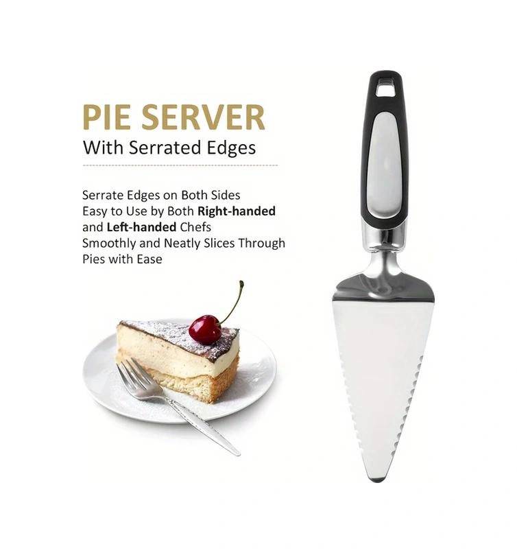 Dashanshop Siyah Paslanmaz Çelik Pasta Ve Kek Kesici Paslanmaz Çamaşır Makinesi Güvenli Siyah