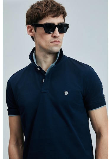 Lufian Erkek T Shirt 111040206s2 Lacivert-lacivert Lacivert-Lacivert