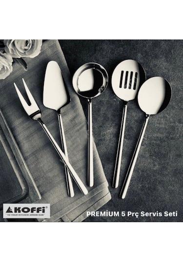 Koffi Kf-2439 5 Parça Premium Servis Seti Inox