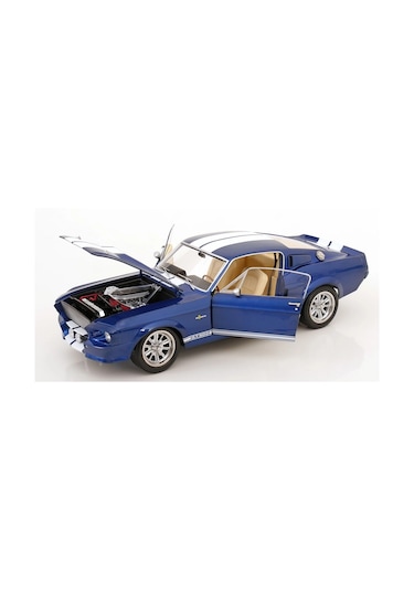 Kk Scale 1:12 Ford Mustang Shelby Gt500 1967 Blaumetallic/weiß