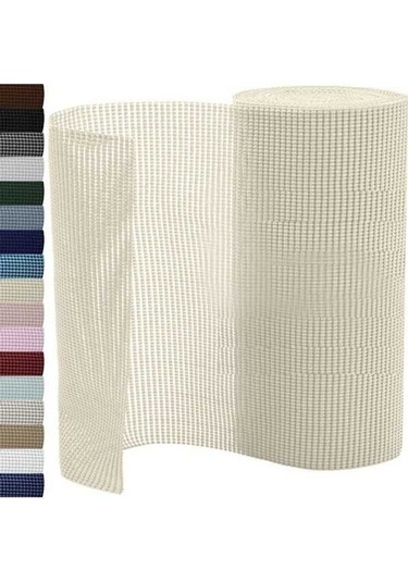 Novahub Çekmece Ve Raf Kaplamaları, Sağlam Tutuş, Yapışkan Olmayan Montaj Matı, 2 Rulo, 12 X 5 Ayak, Dayanıklı Düzenleme Kaplamaları, Mutfak-banyo Bej Bej