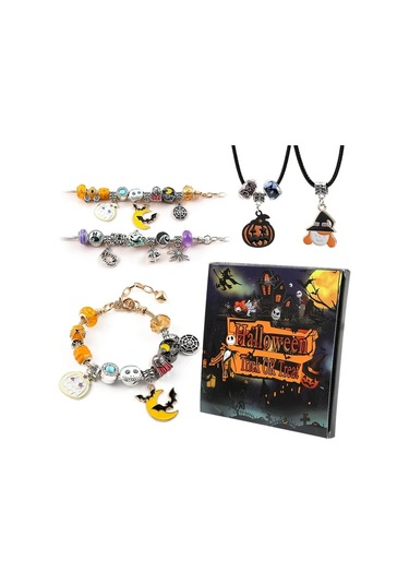 Honeybeeshop Cadılar Bayramı Dıy Bileklik Kolye Seti Hediye Kutusu Arkadaş Ve Aile İçin