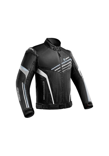 Motosiklet Montu Full Korumalı 4 Mevsim Maxdura Kumaş Ve Pu Deri Motor Mont Siyah Edt