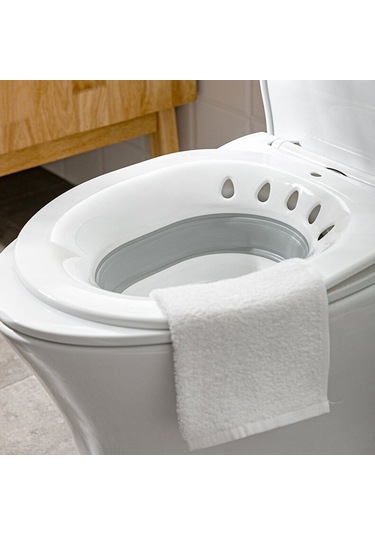 Samdoo Gri Durağan Materyal Kadın Doğum Sonrası Tuvalet Banyosu - Kolay Kurulum, Katlanabilir Tasarım, Odorsuz