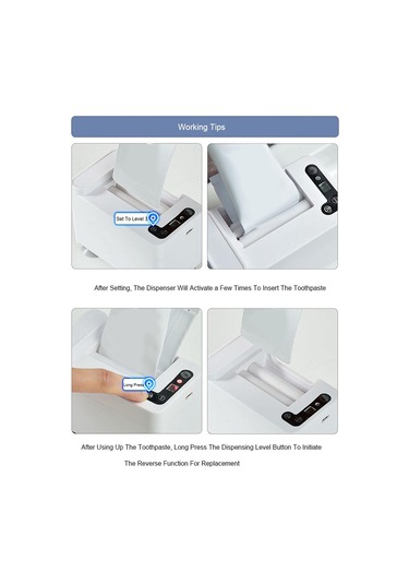 Suntek Banyo Için Duvara Monte Diş Macunu Dispenseri Otomatik Diğer