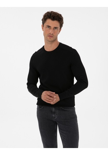 Pierre Cardin Erkek Siyah Kazak /triko 50315763-vr046 Siyah