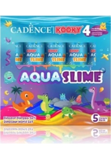 Kooky Aqua Slime Dinazor Dünyası Seti 5x90ml