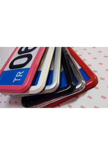 Ubak Yönetmeliğine Uygun . Parlak Siyah Plakalık 2 Adet 228108617