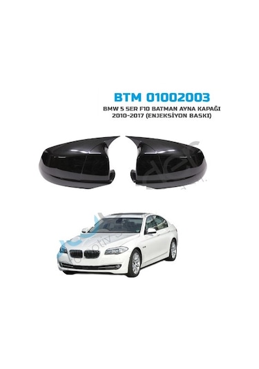 Bmw 5 Serisi F10 Batman Ayna Kapağı Yarasa Parlak Siyah 2010-2017