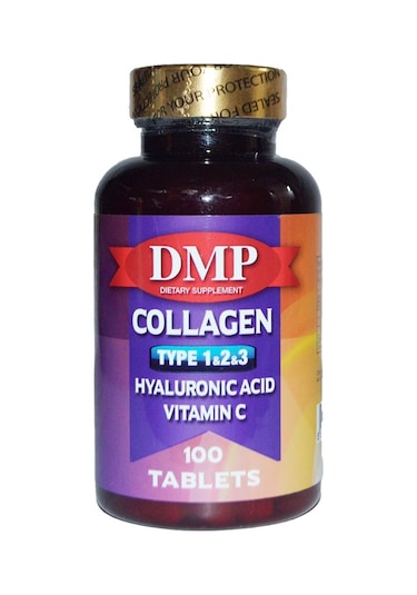 Dmp Collagen Tip 1 2 3 Hyaluronic Acid   Vitamin C 100 Tablets