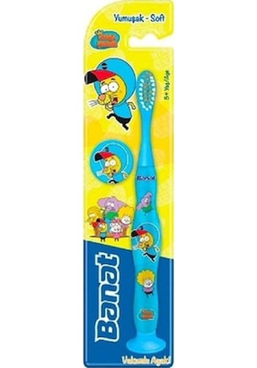 Banat Kral Şakir 5+ Yaş Vakumlu Ayak Çocuk Diş Fırçası Soft