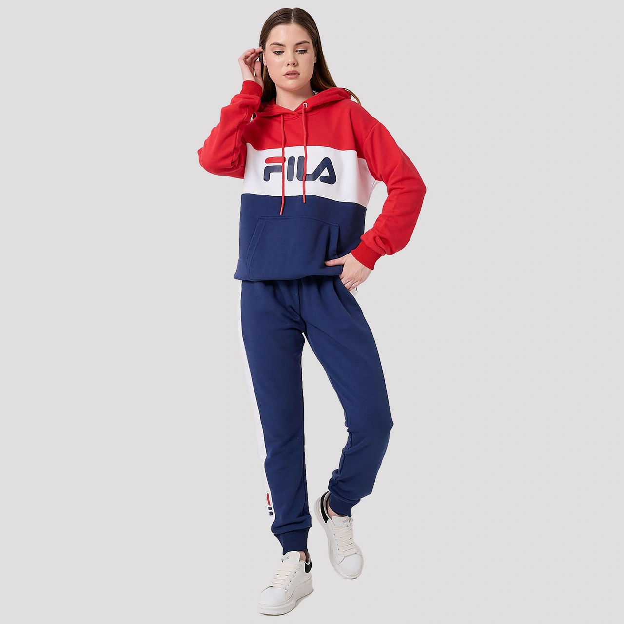 Lacivert Fila Kadın Günlük Sweatshirt Lori Hoody 687042.3303 Lacivert