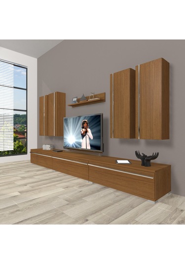 Decoraktiv Eko 8d Mdf Tv Ünitesi Tv Sehpası Ceviz