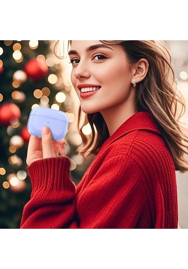 Airpods Pro 3 2025 Uyumlu Mat Silikon Kılıf 1 Kalite +kanca Pembe