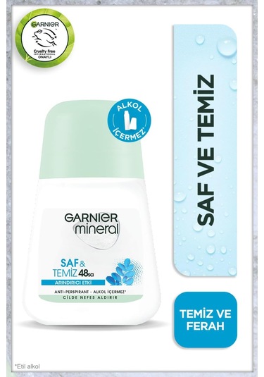 Mineral Saf&temiz Arındırıcı Etki Roll-on Deodorant