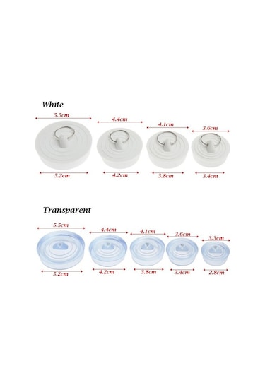 Joyhub Mingjin Shop2 Beyaz-4.4-4.2cm Tarzı Kullanışlı Tuvalet Mutfak Yuvarlak Sızdırmaz Su Lavabo Fişi Tahliye Kapağı Küvet Tıpa Kanalizasyon L0nqel Renkli Çok Renkli