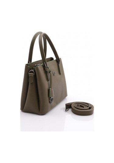 Dgn 549 Kadin Çiçek Süslemeli Fermuarli Çanta 549-2323-R0641 Haki