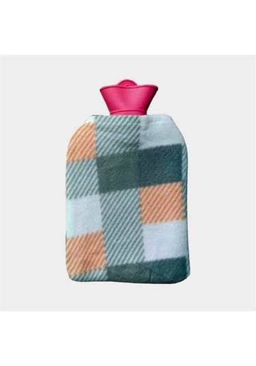 Petinka Kareli Polar Kılıflı Sıcak Su Torbası 2 L