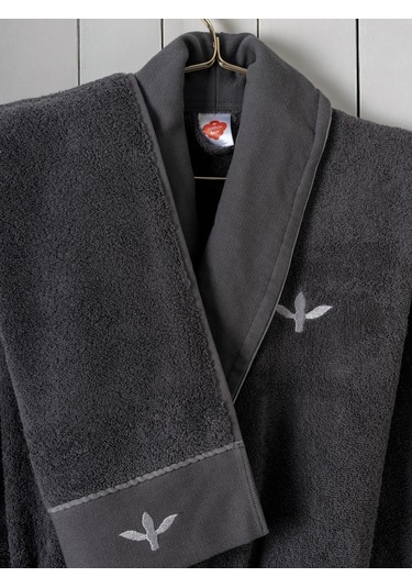 Cotton Box Folk Art Aile Bornoz Seti Dalila Tarçın-antrasit Diğer