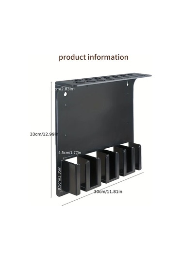 Willowhaven Gray Normal Saç Makinesi Askısı, Berber Istasyonu Sakal Trimmer Standı, Saç Stili Aksesuarı Gri