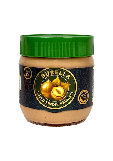 Burella Sütlü Fındık Kreması %50 Fındık Parçacıklı 400g