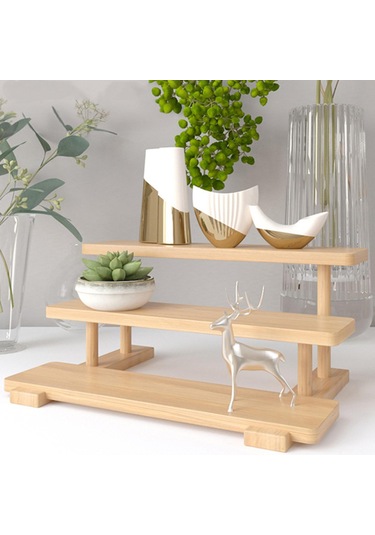 Suntek Ahşap Sergileme Yükseltici Standı Figür Oyuncak