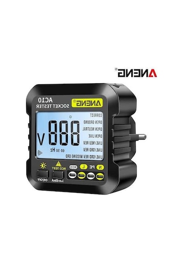 Didadodo Hallow-ac10 Dijital Soket Test Cihazı, Ev Fiş Dedektörü Kontrolörü