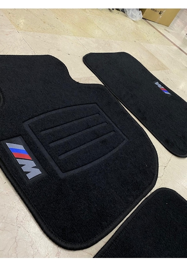 Bmw E30 E36 E46 E90 E92 F30 G20 M Logolu Siyah Halı Paspas Takımı