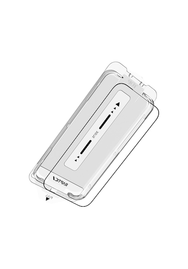 İphone 17 Pro Uyumlu Raptic Air Glass 2.5d Ekran Koruyucu 2 Adet + Kolay Uygulama Aparatlı Şeffaf