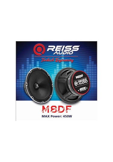 Reiss 20cm M8df Ciftti 900wat 400rms İki Adet Kapaksız